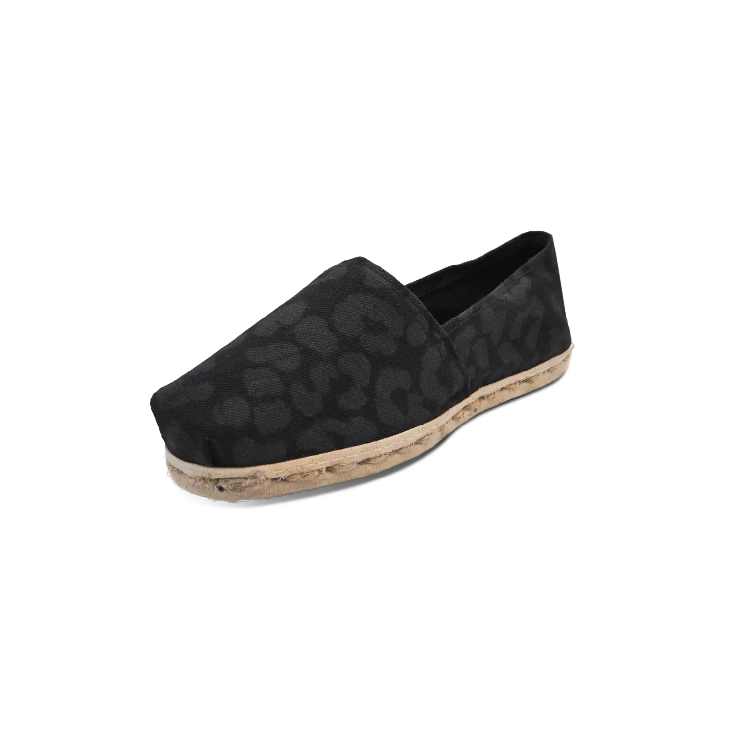 Alpargata Lona Animal Print Negro