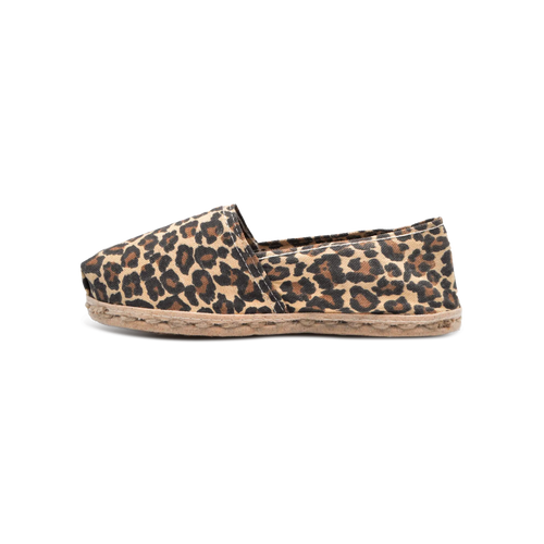 alpargatas de lona animal print marron