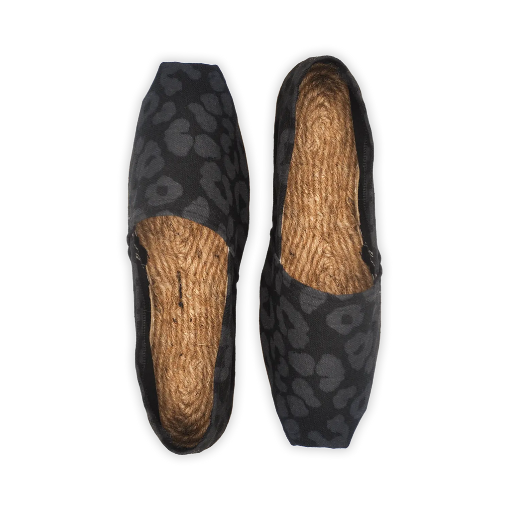 Alpargata Lona Animal Print Negro