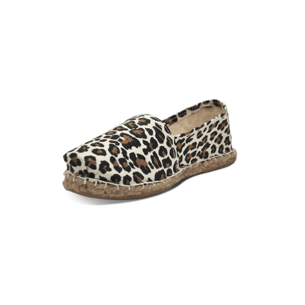 Alpargata Lona Animal Print Con Refuerzo De Goma